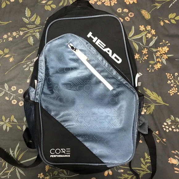 Head Core Performance Classic Large Tennis Racket Backpack Bag in Black and Blue - Picture 1 of 9